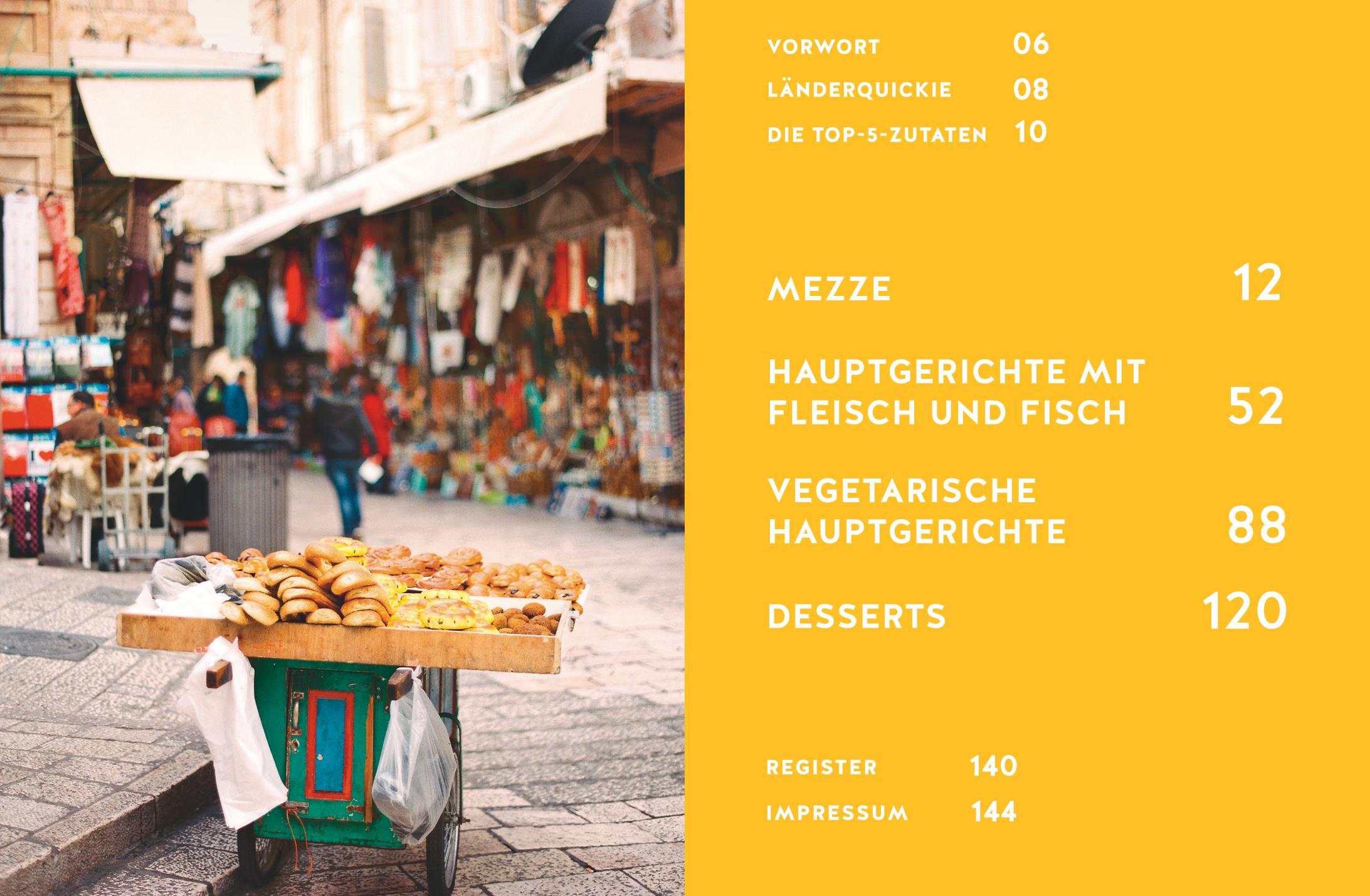 Beispielinhalt (Bild) Kochen wie in Israel