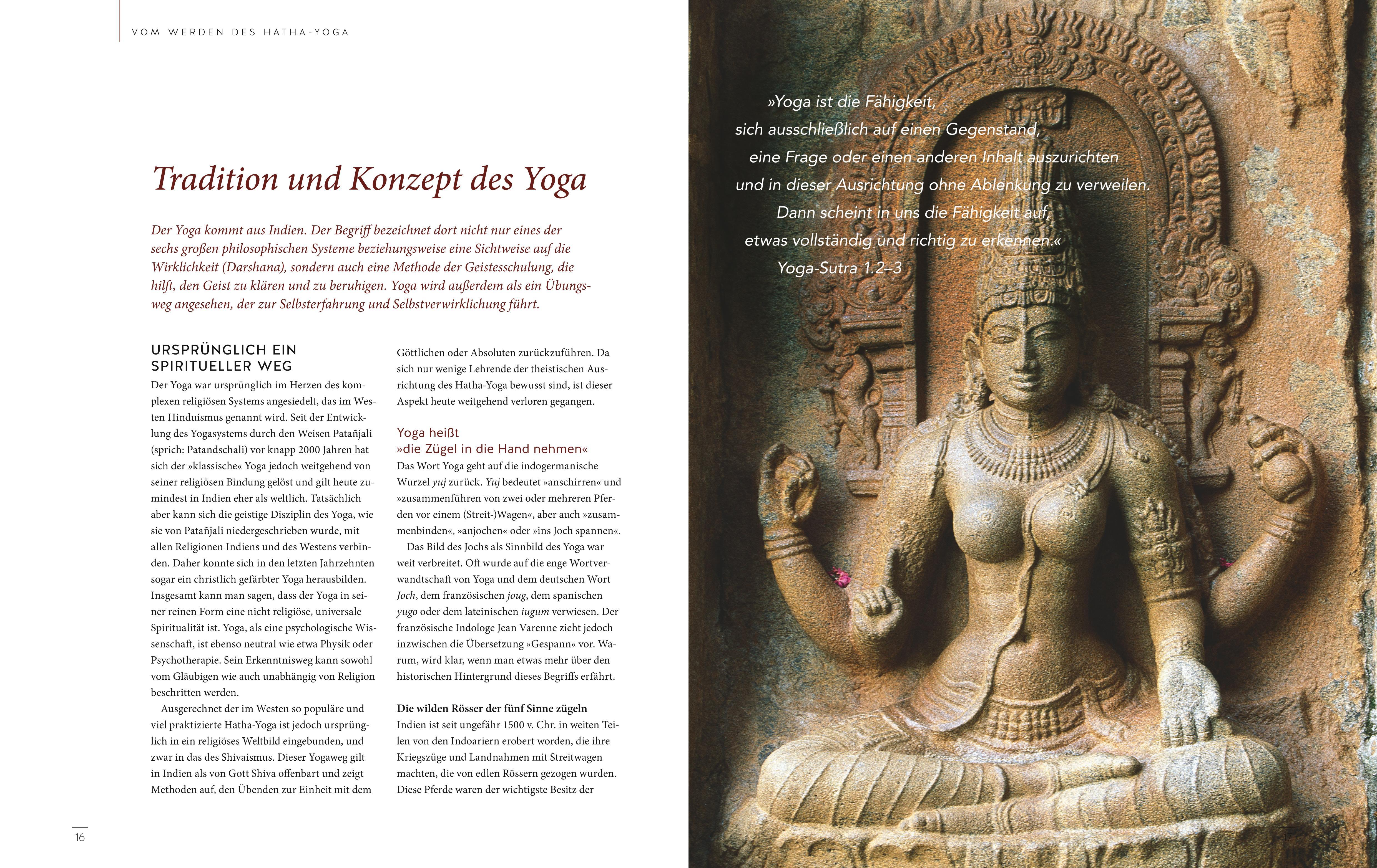 Beispielinhalt (Bild) Das große Buch vom Yoga