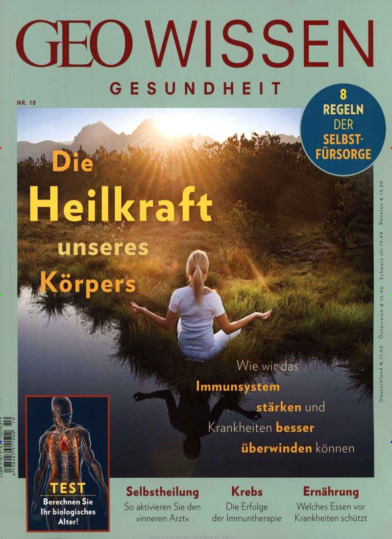 Vorderes Coverbild GEO Wissen Gesundheit 10/19 - Die Heilkraft unseres Körpers