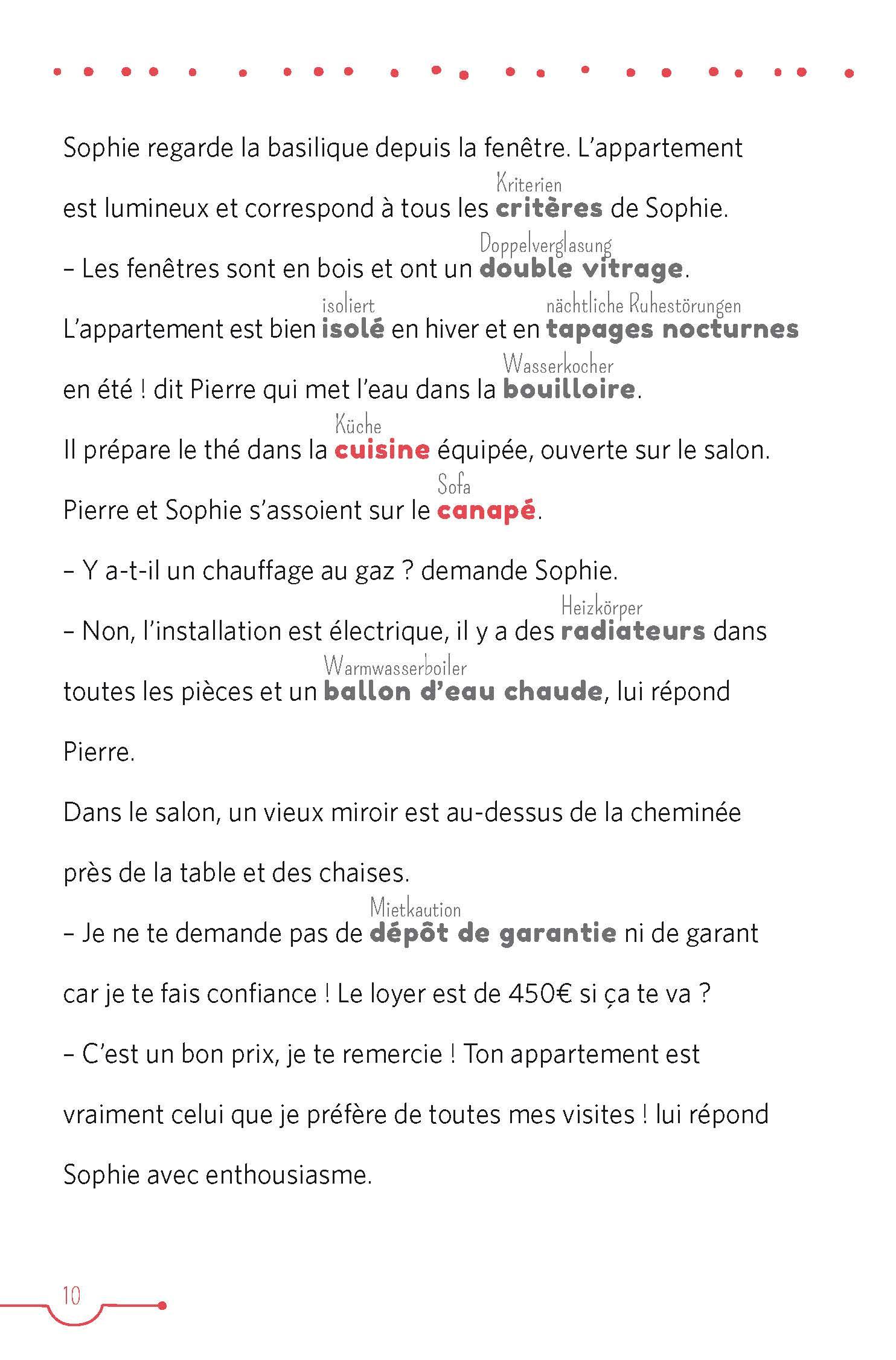 Beispielinhalt (Bild) PONS 5-Minuten-Lektüren Französisch A2 - Un été parfait