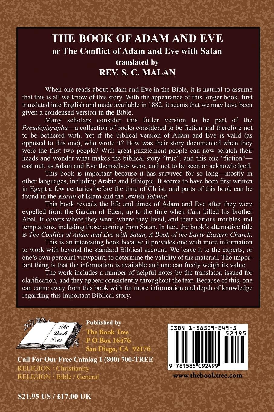 Rückseitencover The Book of Adam and Eve