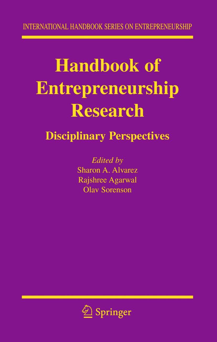 Vorderes Coverbild Handbook of Entrepreneurship Research