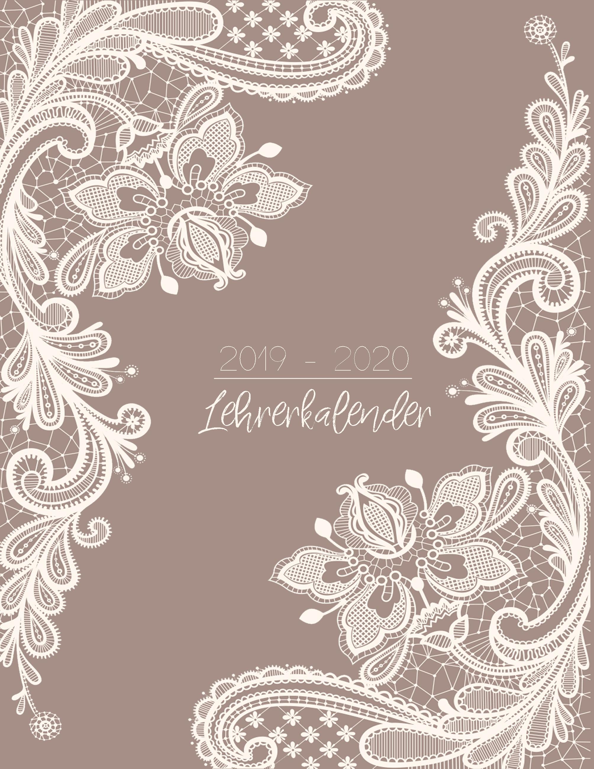 Vorderes Coverbild Lehrerkalender 2019 - 2020 Kalender, Planer, Timer und Organizer - Ein Planer ideal als Lehrer Geschenk - Schulplaner für die Unterrichtsvorbereitung für das neue Schuljahr - Lehrerplaner 2019-2020