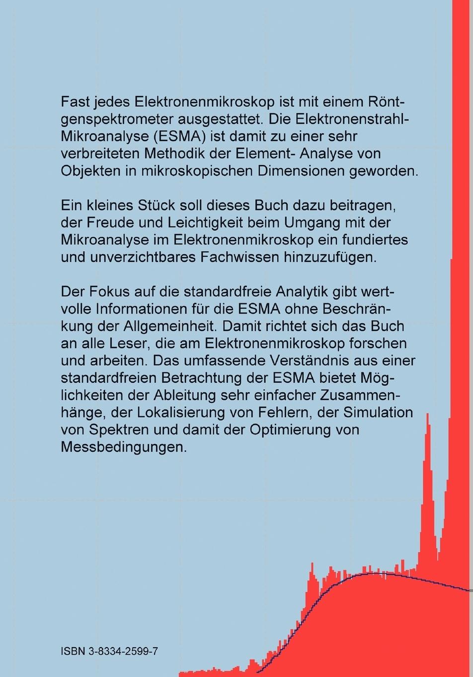 Rückseitencover Standardfreie Elektronenstrahl-Mikroanalyse (mit dem EDX im Rasterelektronenmikroskop)