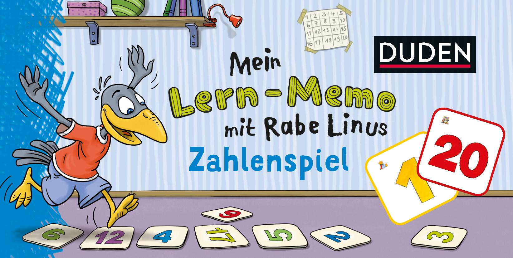 Vorderes Coverbild Mein Lern-Memo mit Rabe Linus - Zahlenspiel