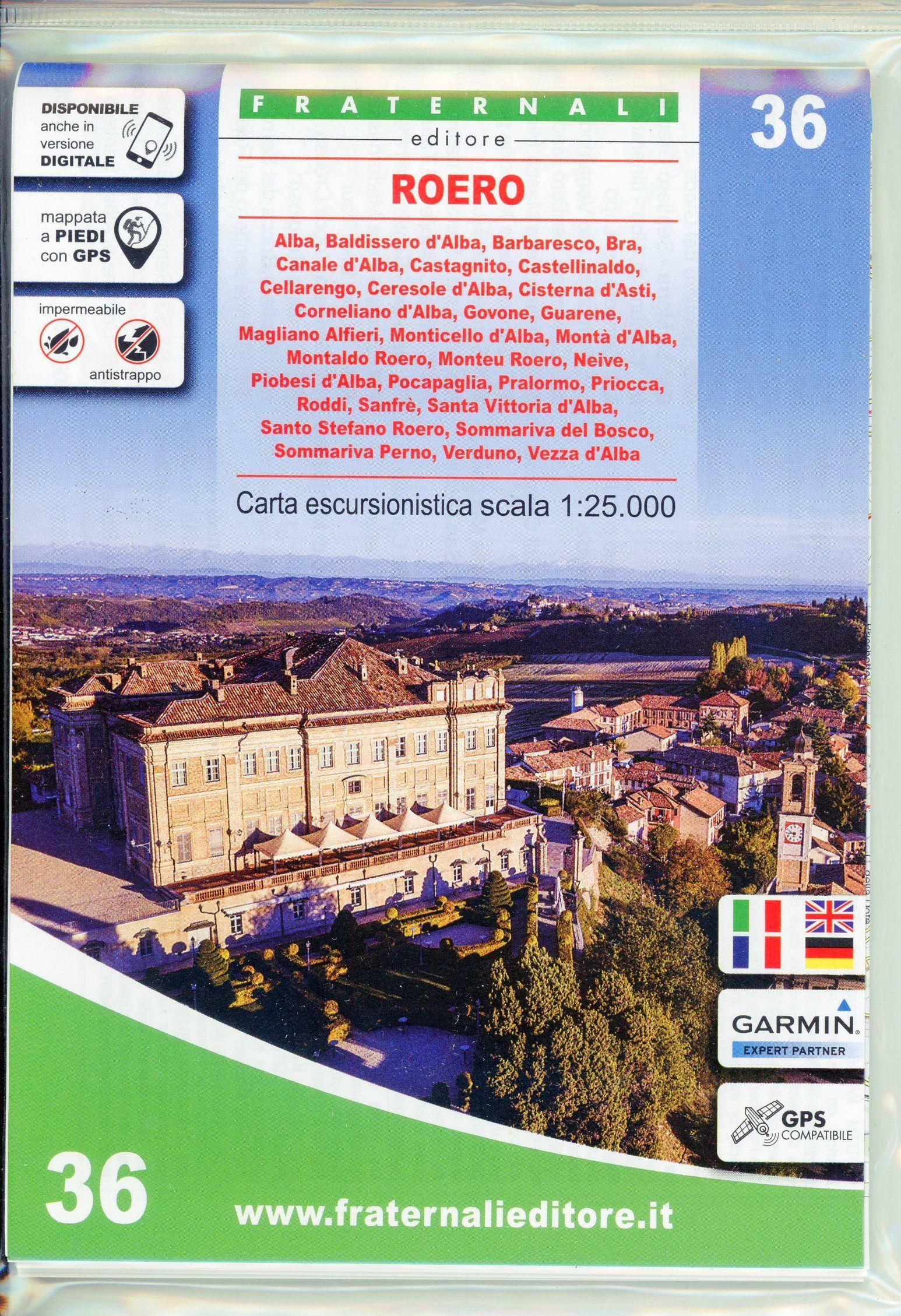 Vorderes Coverbild Carta n. 36. Roero. Carta escursionistica 1:25.000