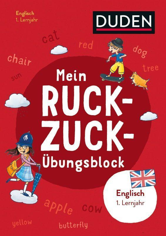 Vorderes Coverbild Mein Ruckzuck-Übungsblock Englisch 1. Lernjahr