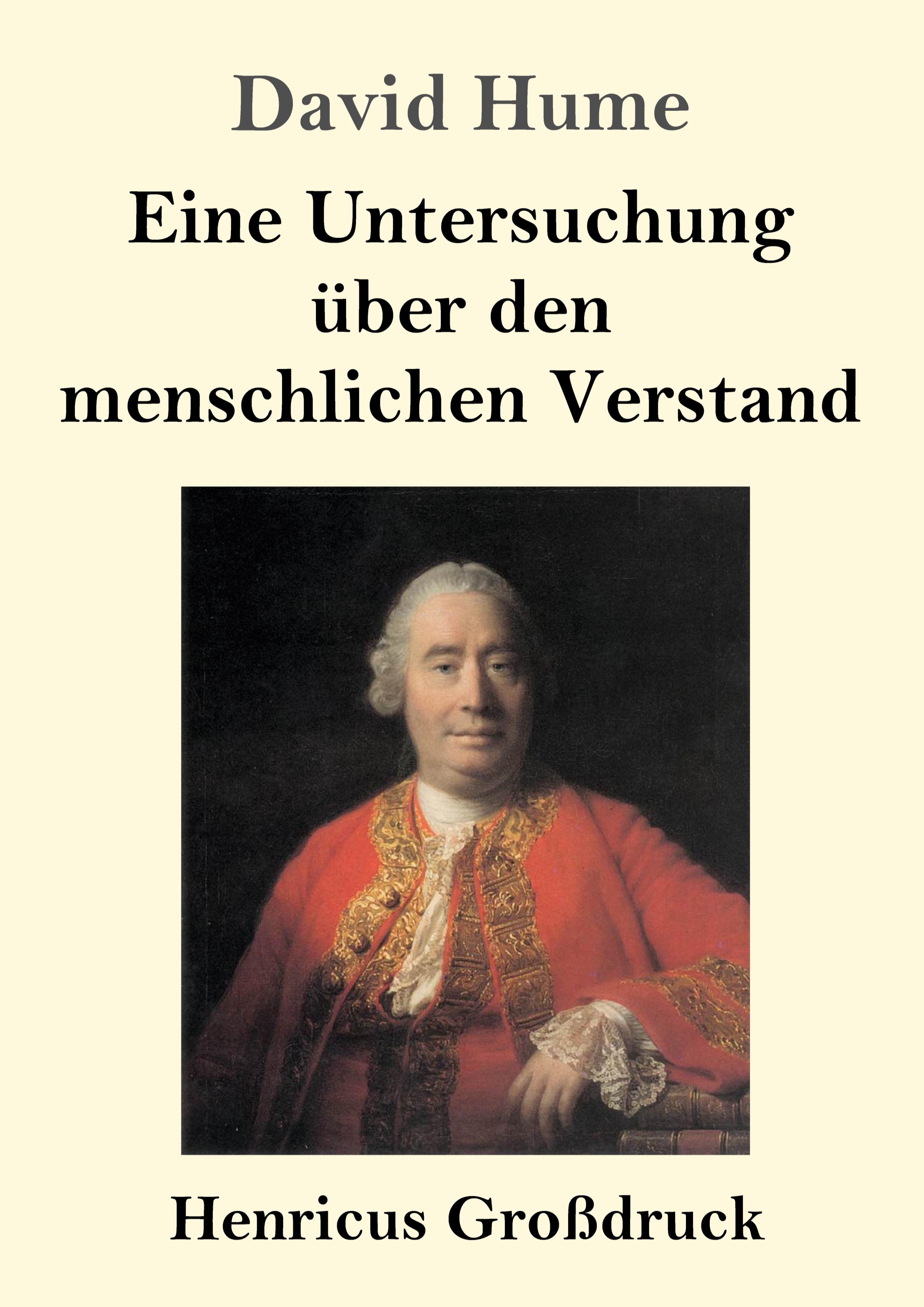 Vorderes Coverbild Eine Untersuchung über den menschlichen Verstand (Großdruck)
