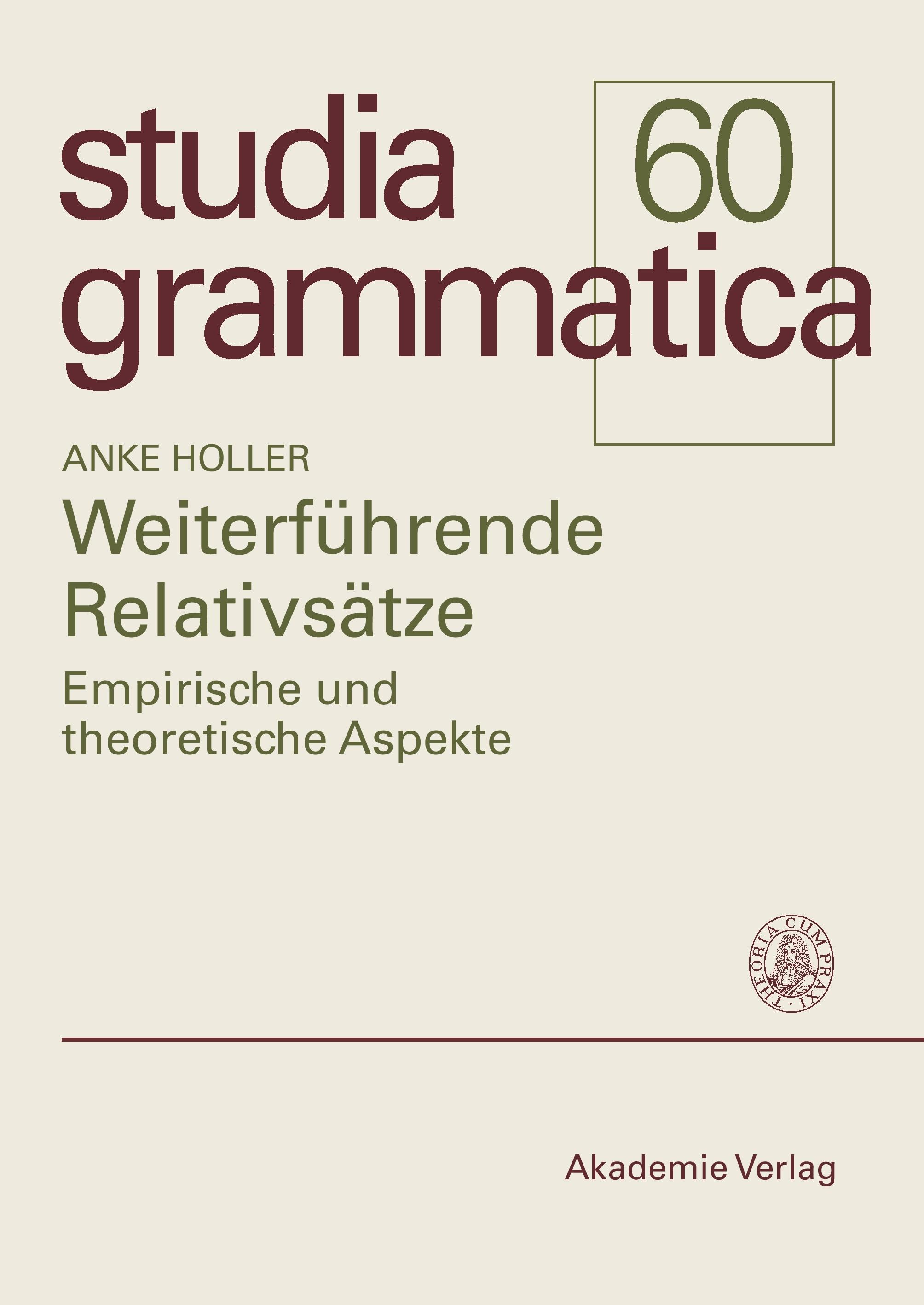 Vorderes Coverbild Weiterführende Relativsätze