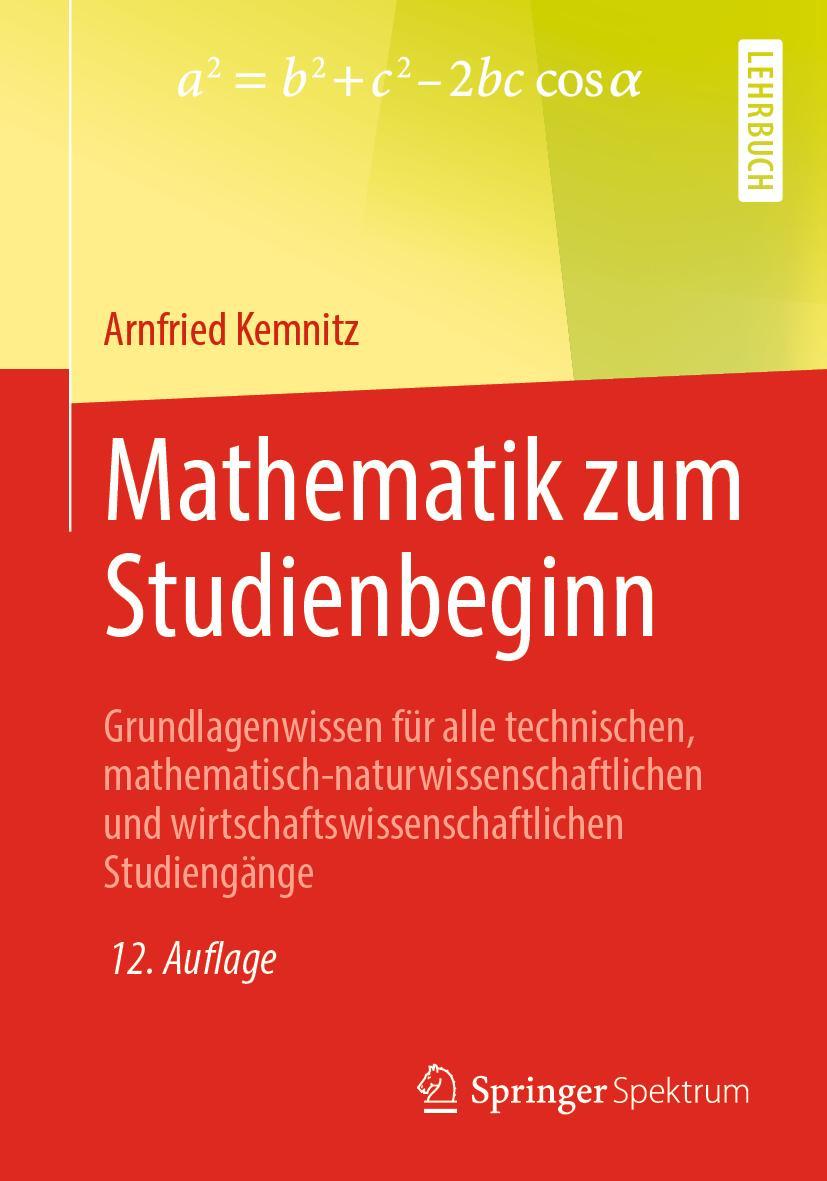 Vorderes Coverbild Mathematik zum Studienbeginn