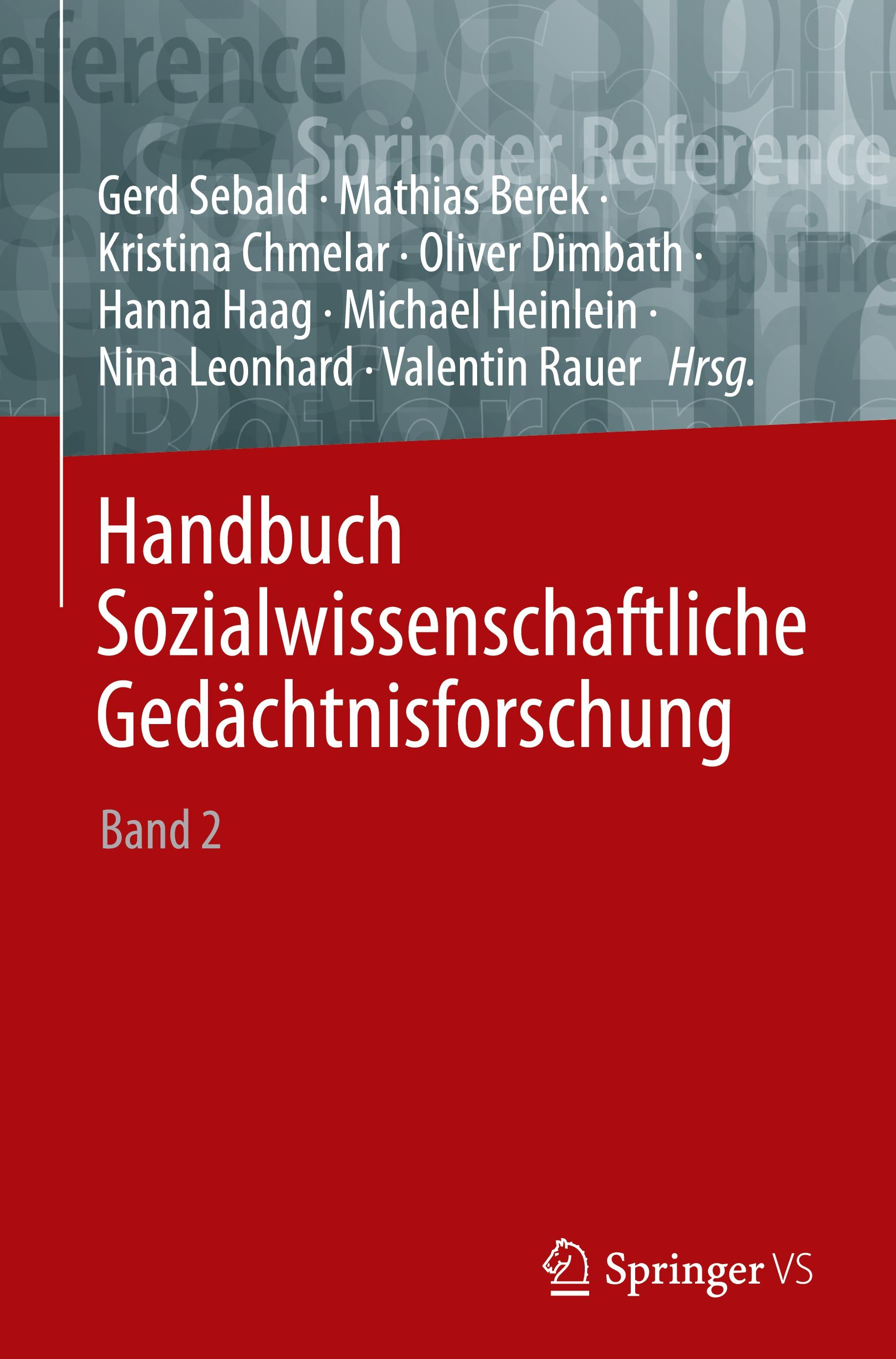 Vorderes Coverbild Handbuch Sozialwissenschaftliche Gedächtnisforschung