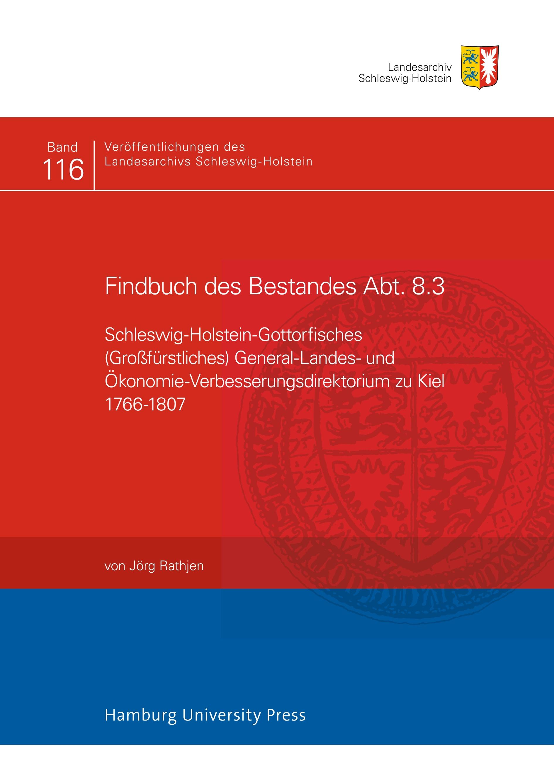 Vorderes Coverbild Findbuch des Bestandes Abt. 8.3