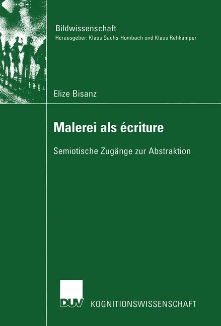 Vorderes Coverbild Malerei als écriture