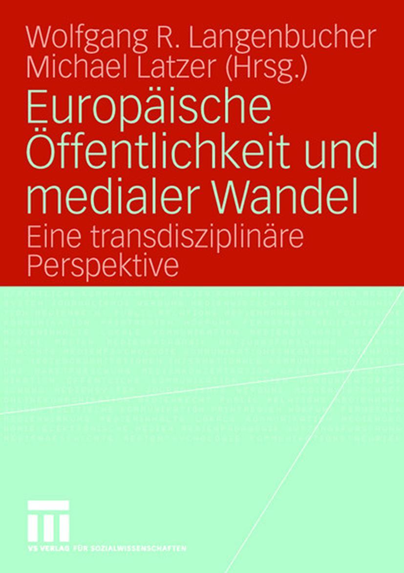 Vorderes Coverbild Europäische Öffentlichkeit und medialer Wandel