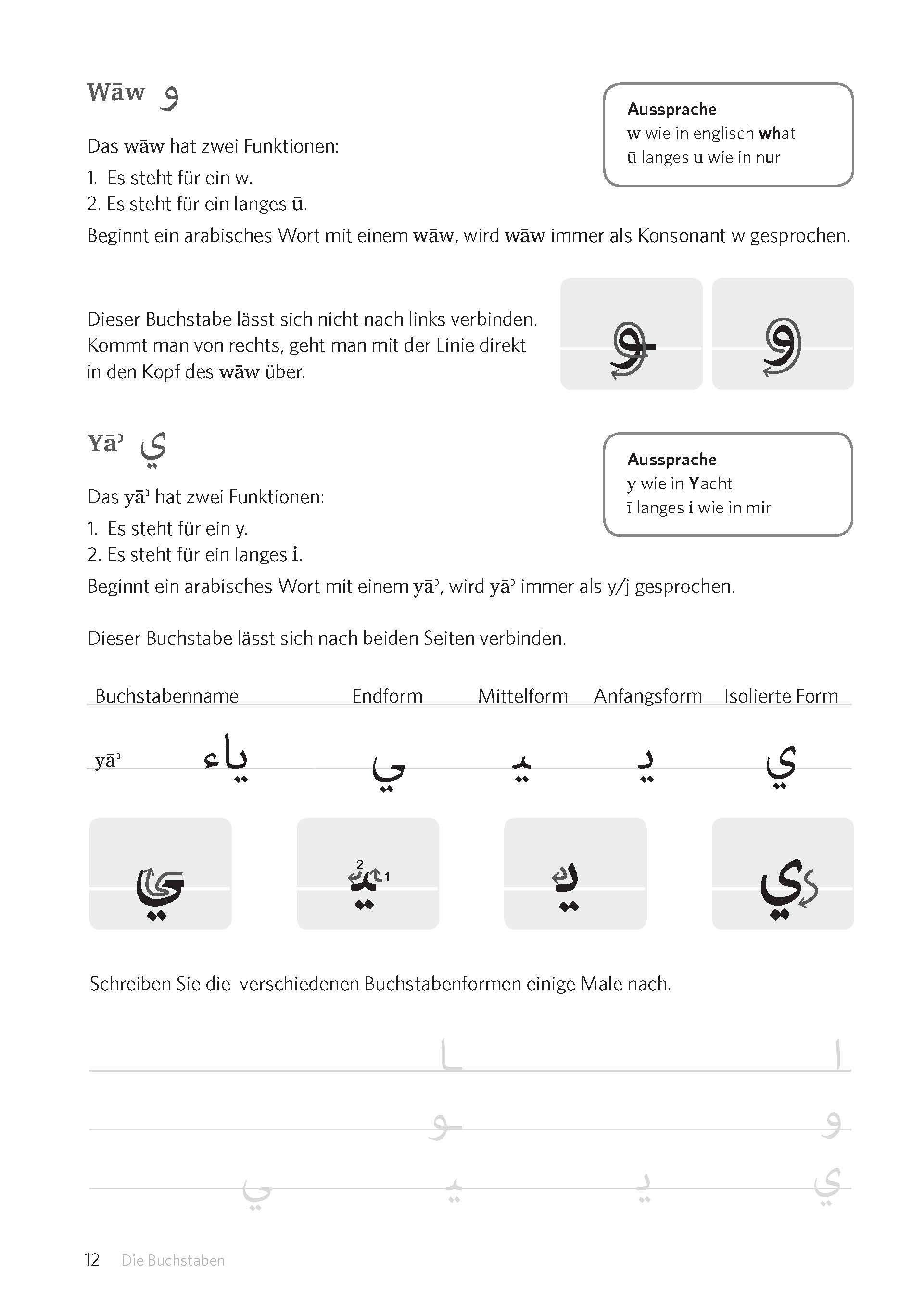Beispielinhalt (Bild) PONS Schreiben üben! Arabisch
