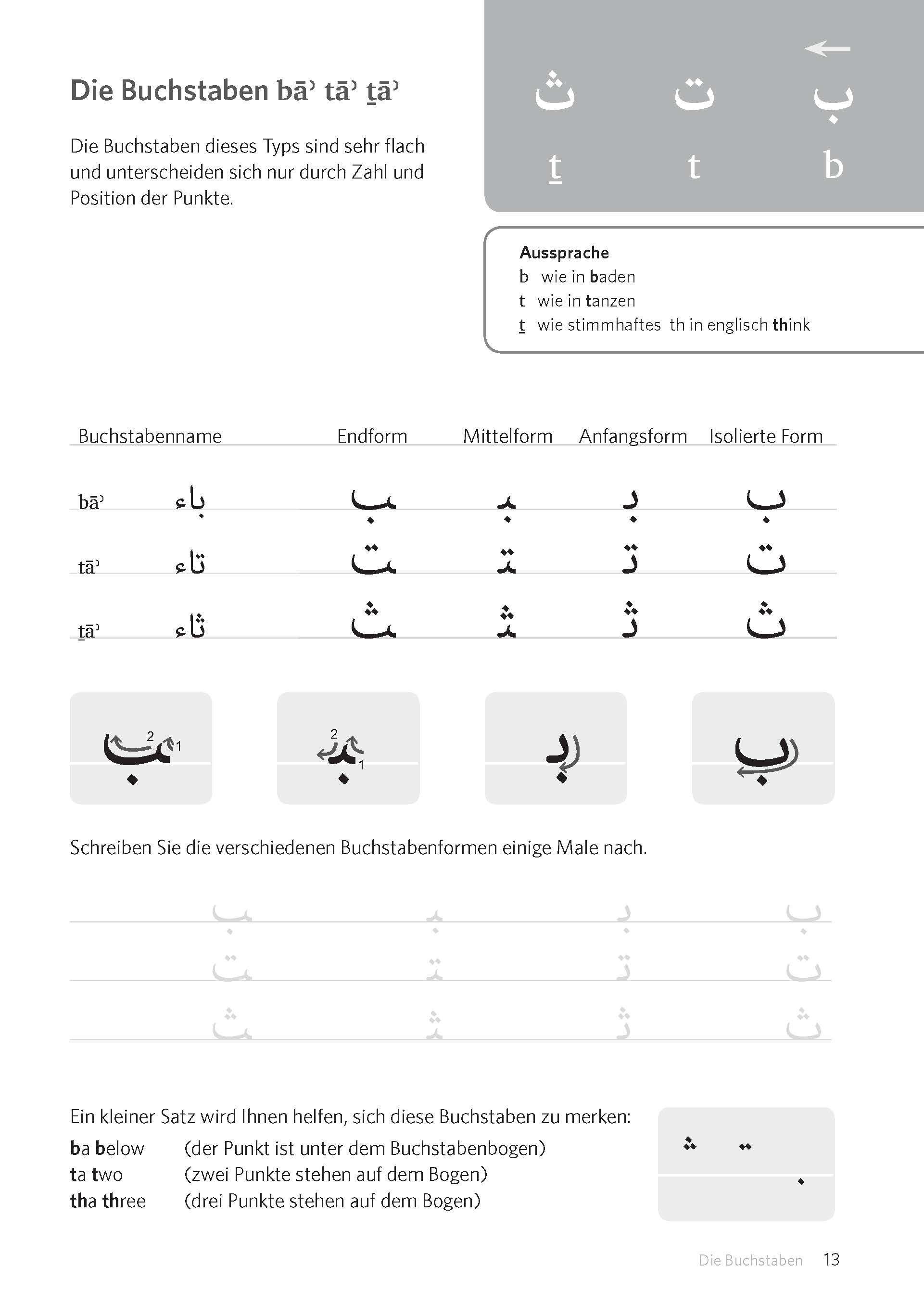 Beispielinhalt (Bild) PONS Schreiben üben! Arabisch