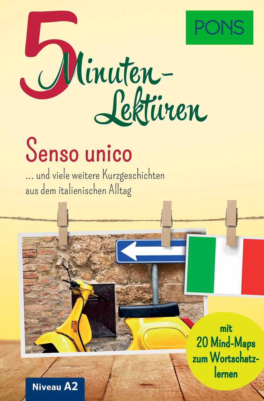 Vorderes Coverbild PONS 5-Minuten-Lektüren Italienisch A2 - Senso unico