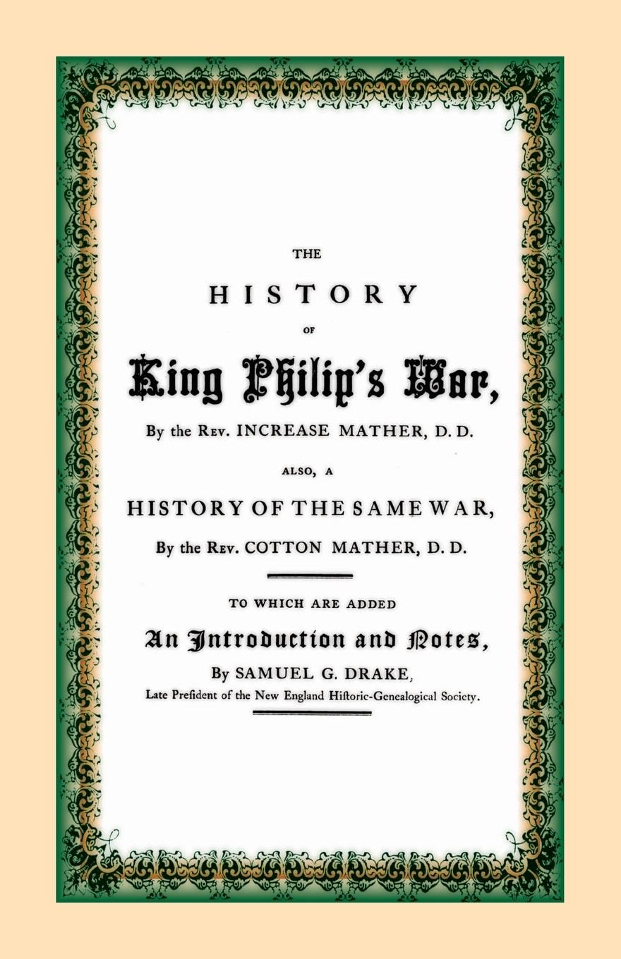 Vorderes Coverbild The History of King Philip's War
