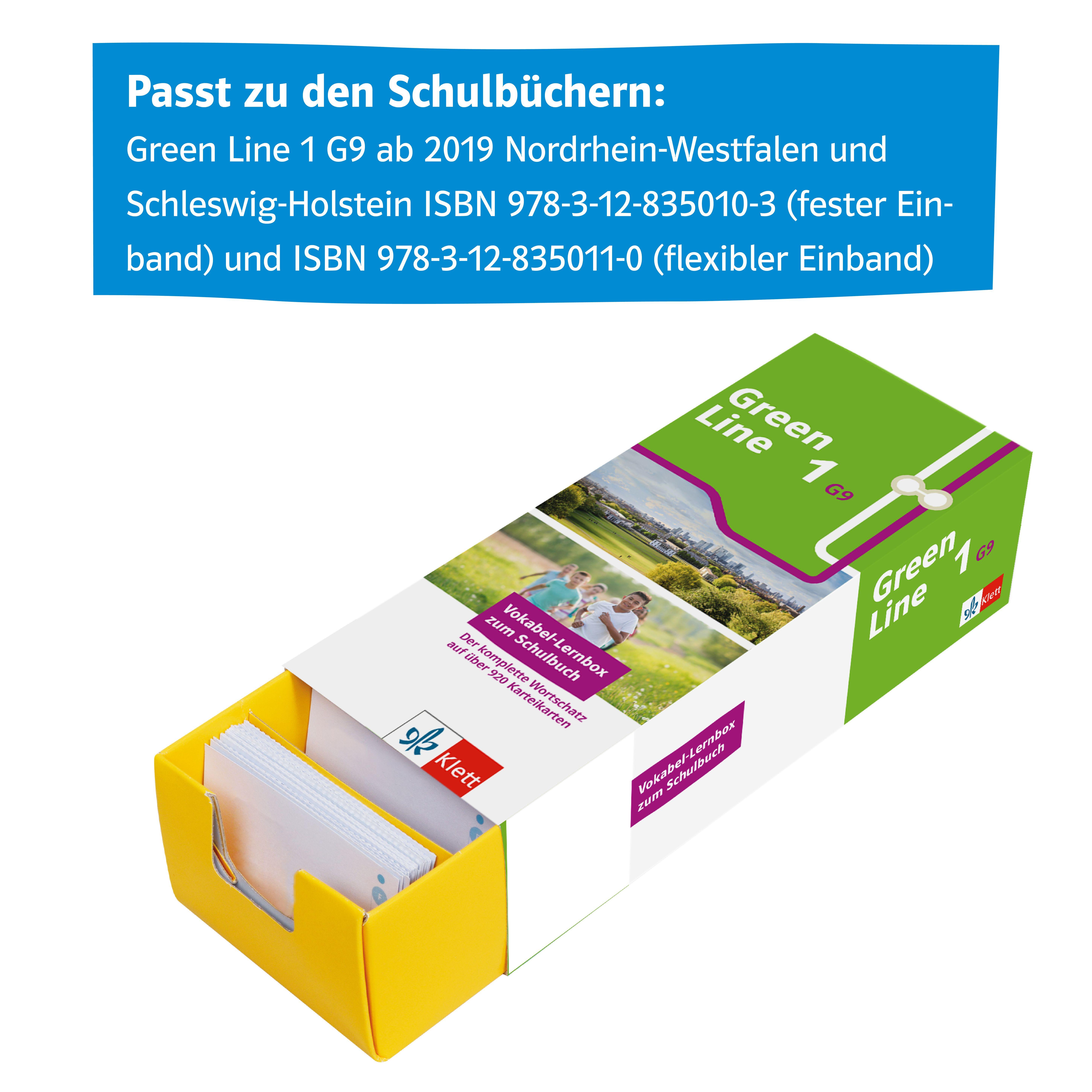 Beispielinhalt (Bild) Green Line 1 G9 (Ausgabe ab 2019) Klasse 5 Vokabel-Lernbox zum Schulbuch