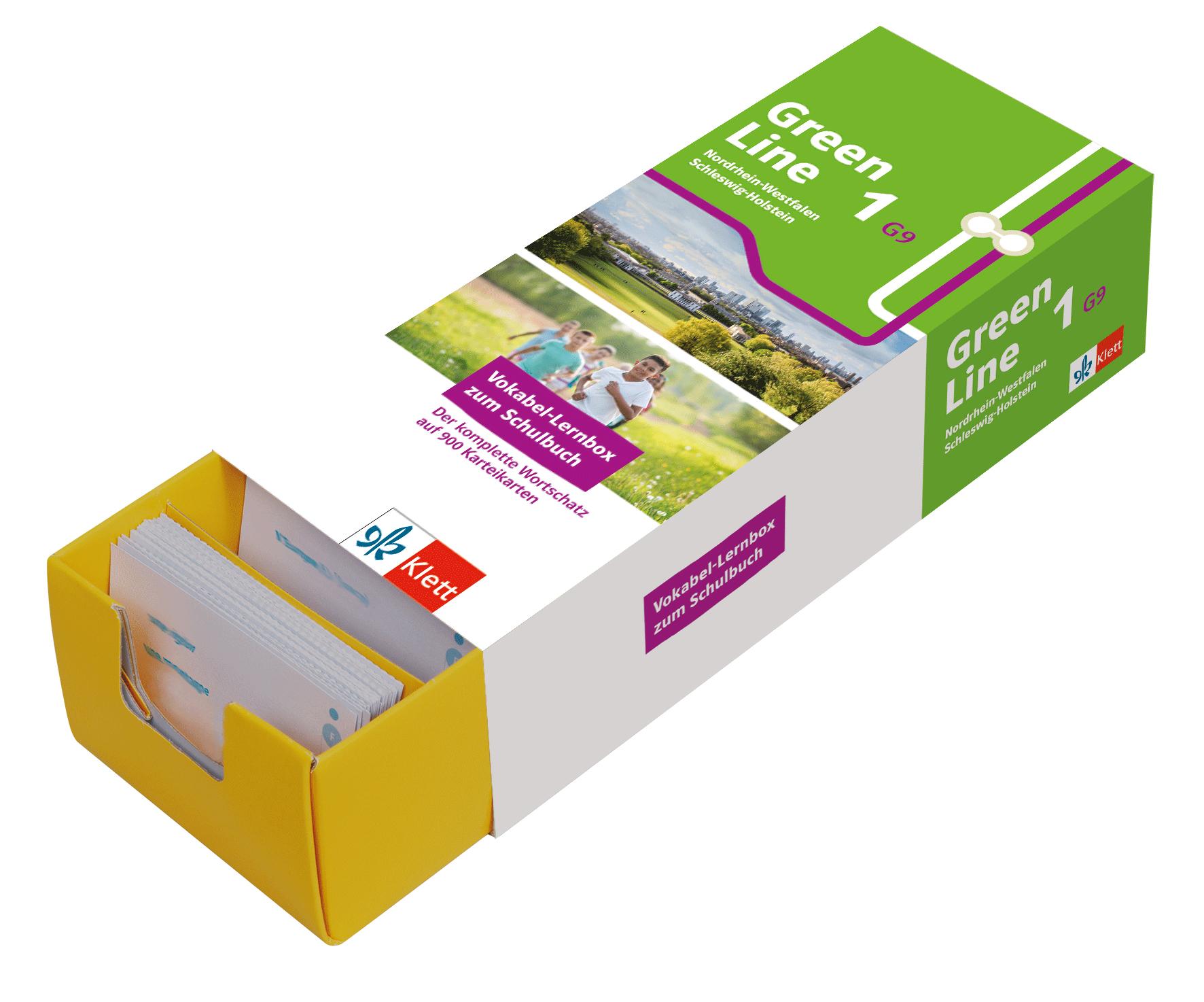 Vorderes Coverbild Green Line 1 G9 (Ausgabe ab 2019) Klasse 5 Vokabel-Lernbox zum Schulbuch