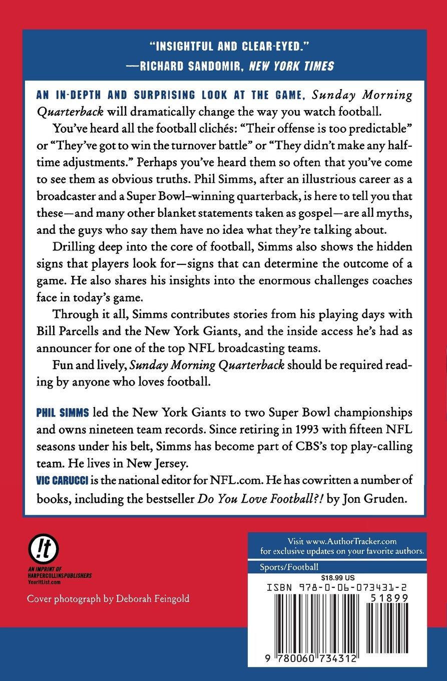 Rückseitencover Sunday Morning Quarterback