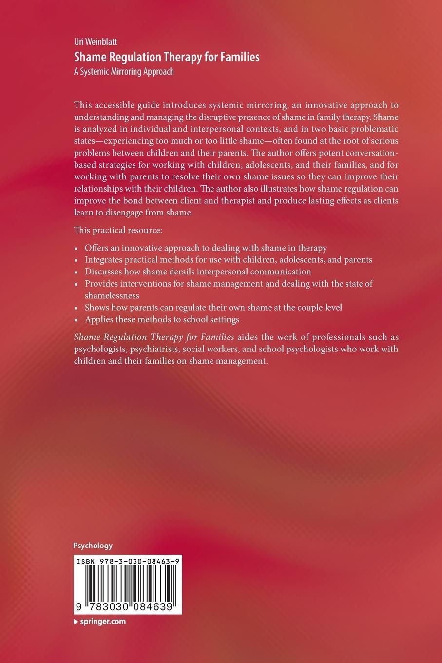Rückseitencover Shame Regulation Therapy for Families