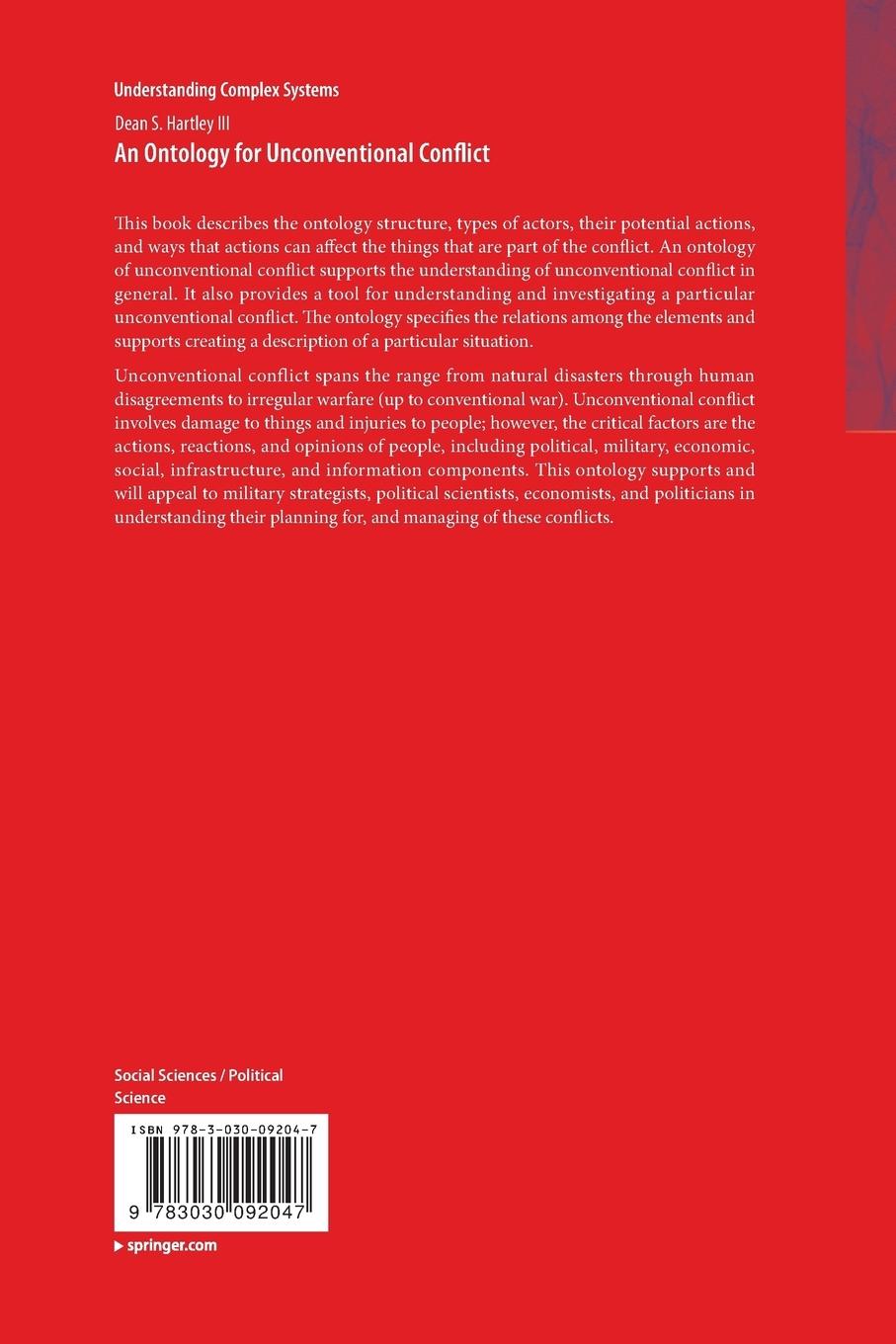 Rückseitencover An Ontology for Unconventional Conflict