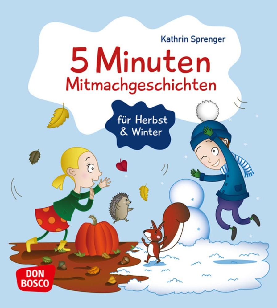 Vorderes Coverbild 5 Minuten Mitmachgeschichten für Herbst und Winter