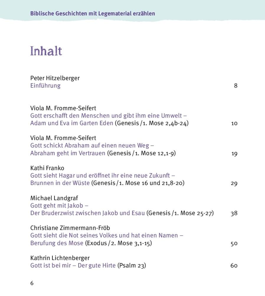 Beispielinhalt (Bild) Biblische Geschichten mit Legematerial erzählen
