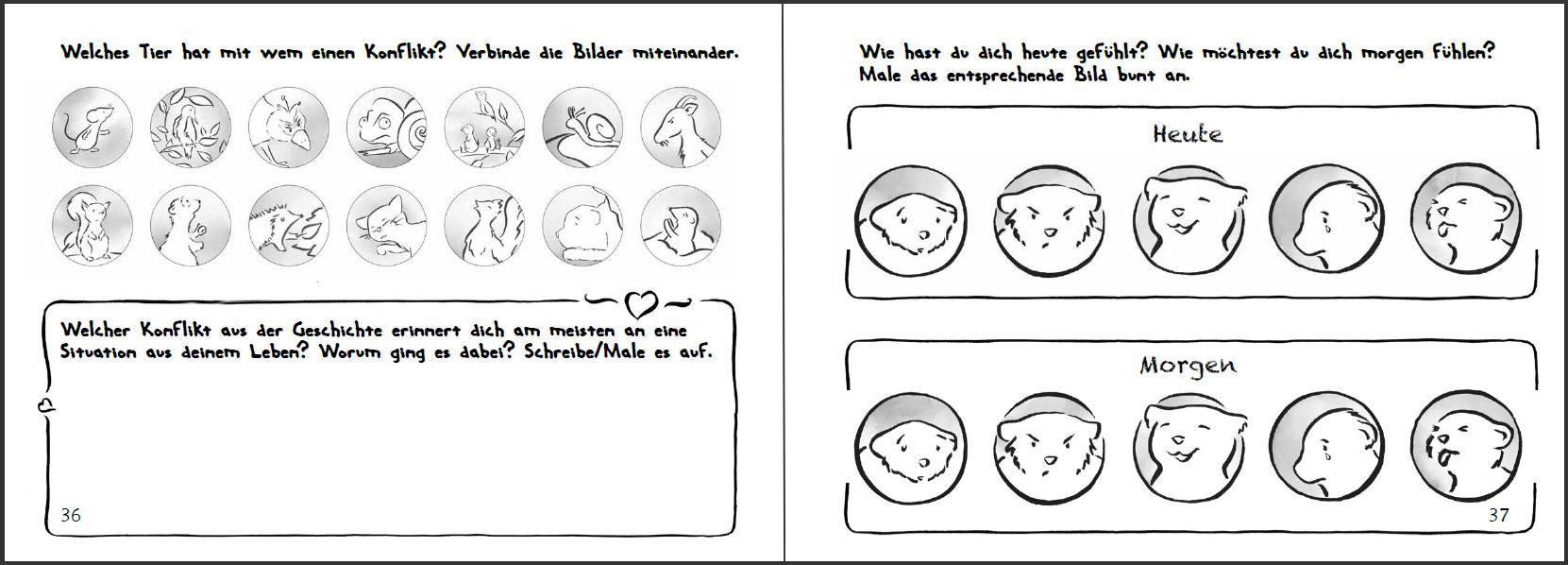 Beispielinhalt (Bild) Was brauchst du? Mit der Giraffensprache und Gewaltfreier Kommunikation Konflikte kindgerecht lösen