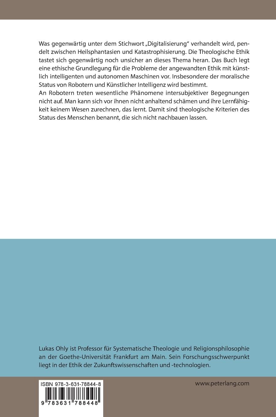 Rückseitencover Ethik der Robotik und der Künstlichen Intelligenz