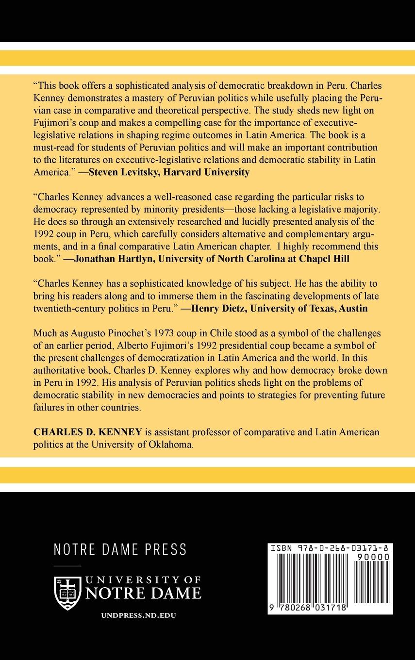 Rückseitencover Fujimori's Coup and the Breakdown of Democracy in Latin America