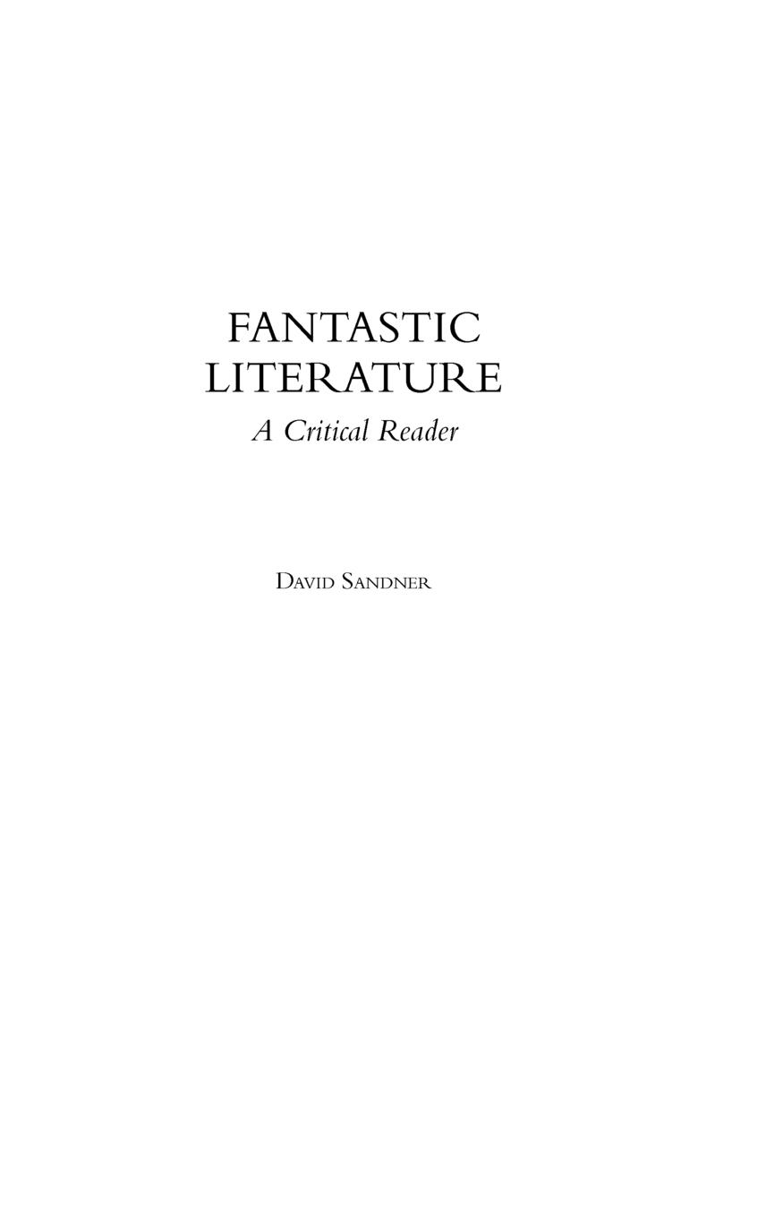Vorderes Coverbild Fantastic Literature