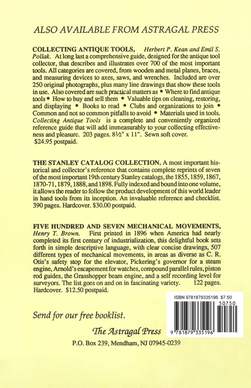 Rückseitencover Sandusky Tool Co. 1877 Catalog