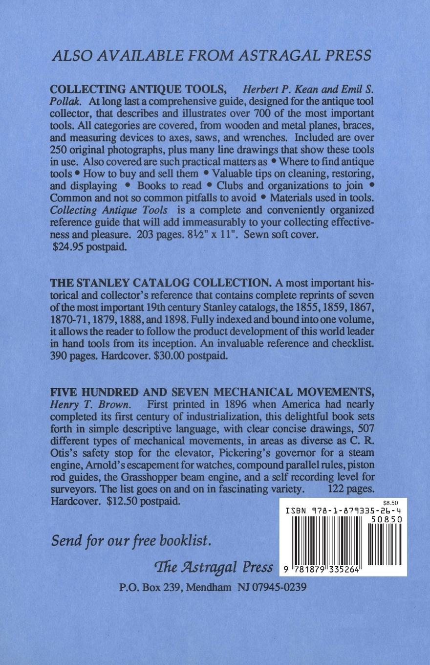 Rückseitencover Sandusky Tool Co. 1925 Catalog