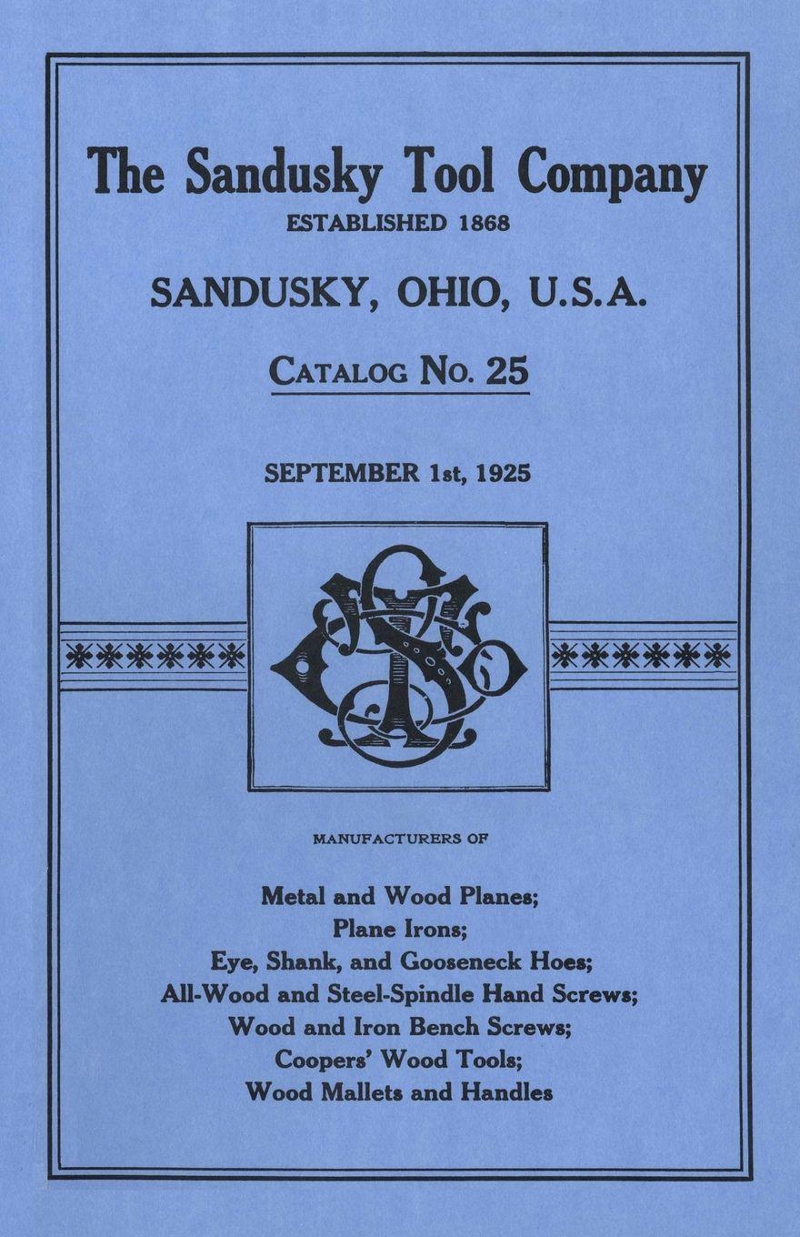 Vorderes Coverbild Sandusky Tool Co. 1925 Catalog