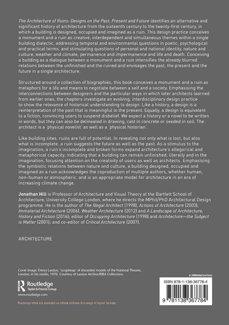 Rückseitencover The Architecture of Ruins