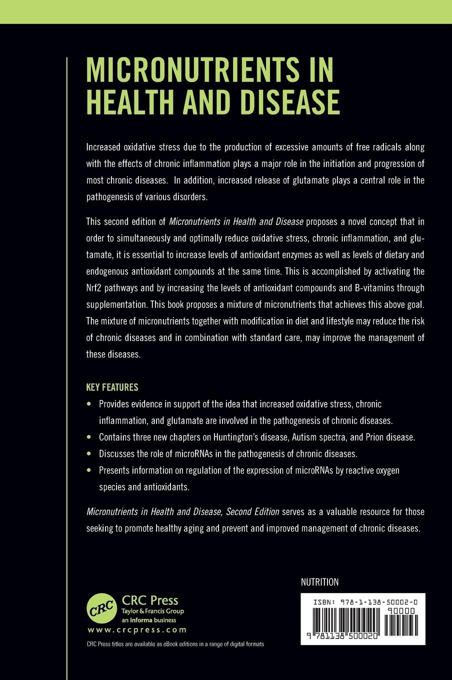 Rückseitencover Micronutrients in Health and Disease, Second Edition