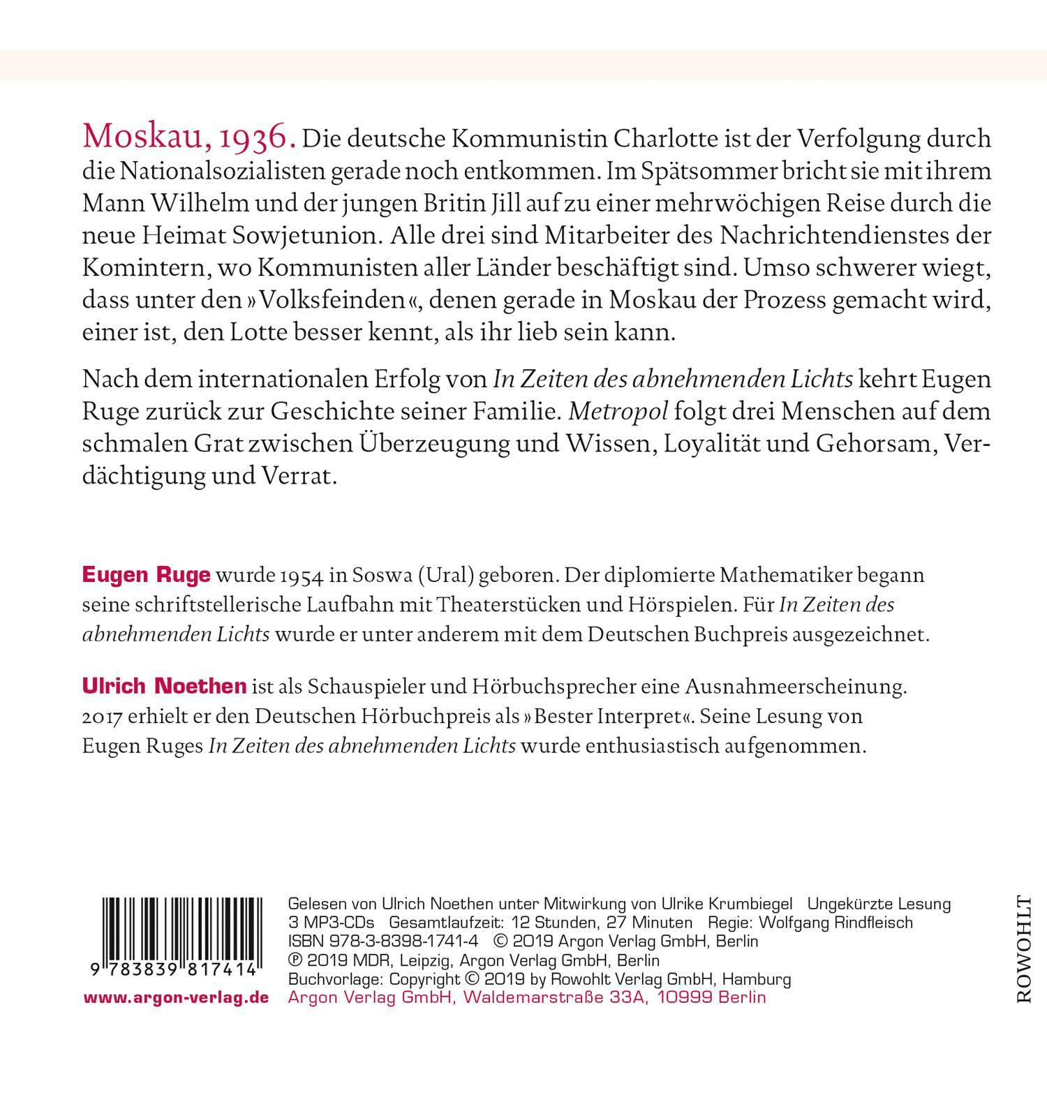 Rückseitencover Metropol