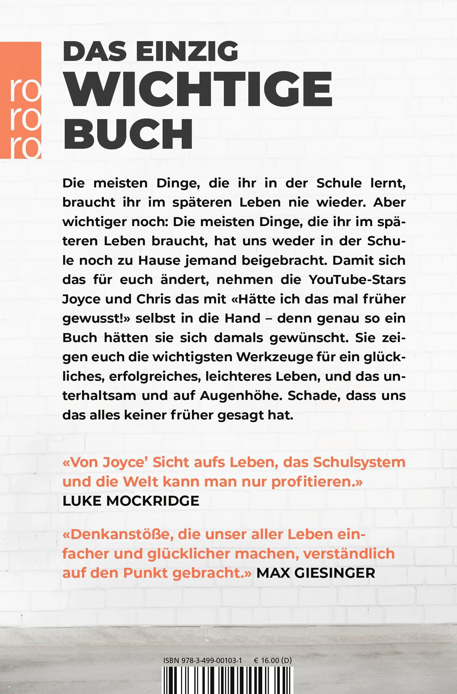 Rückseitencover Hätte ich das mal früher gewusst!