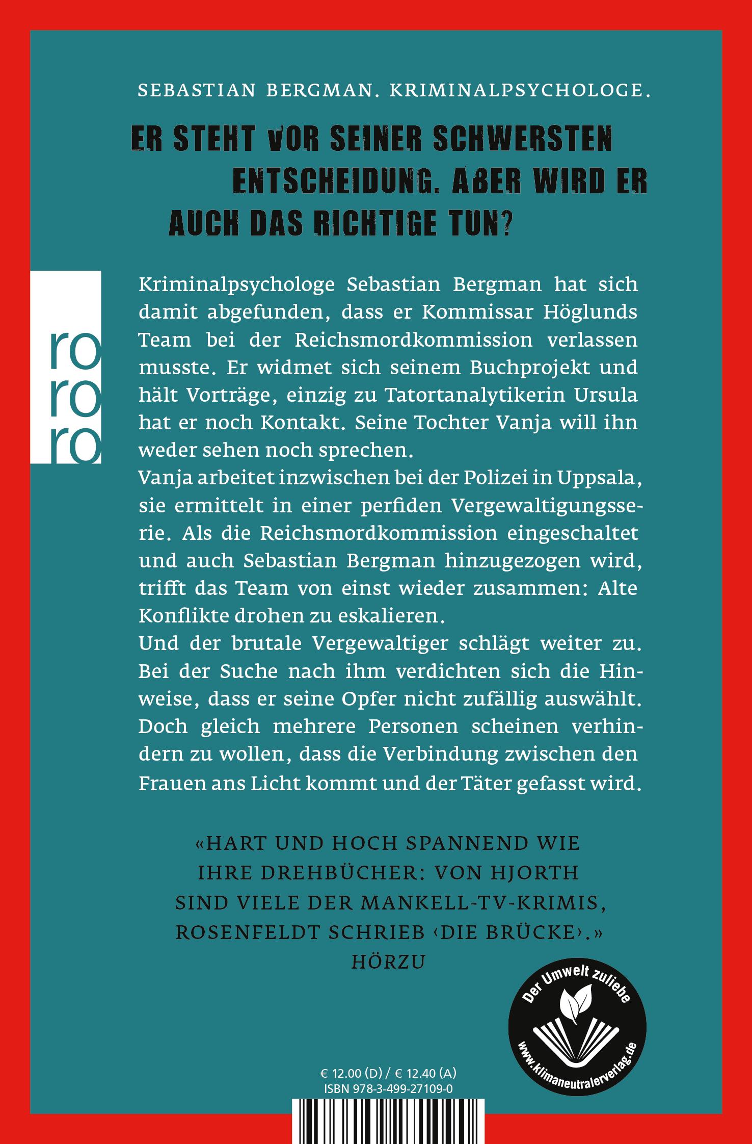 Rückseitencover Die Opfer, die man bringt