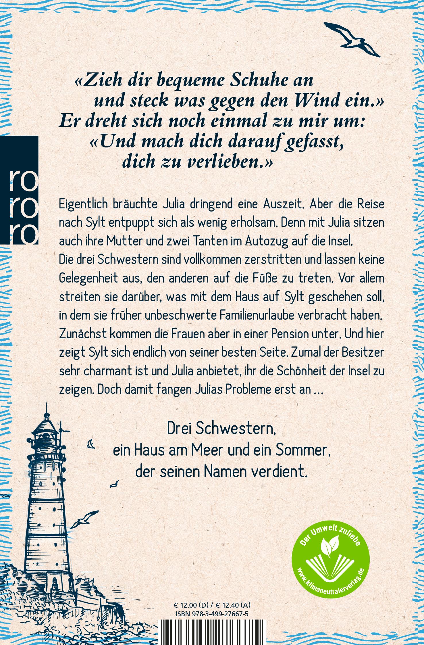 Rückseitencover Ein Sommer auf Sylt