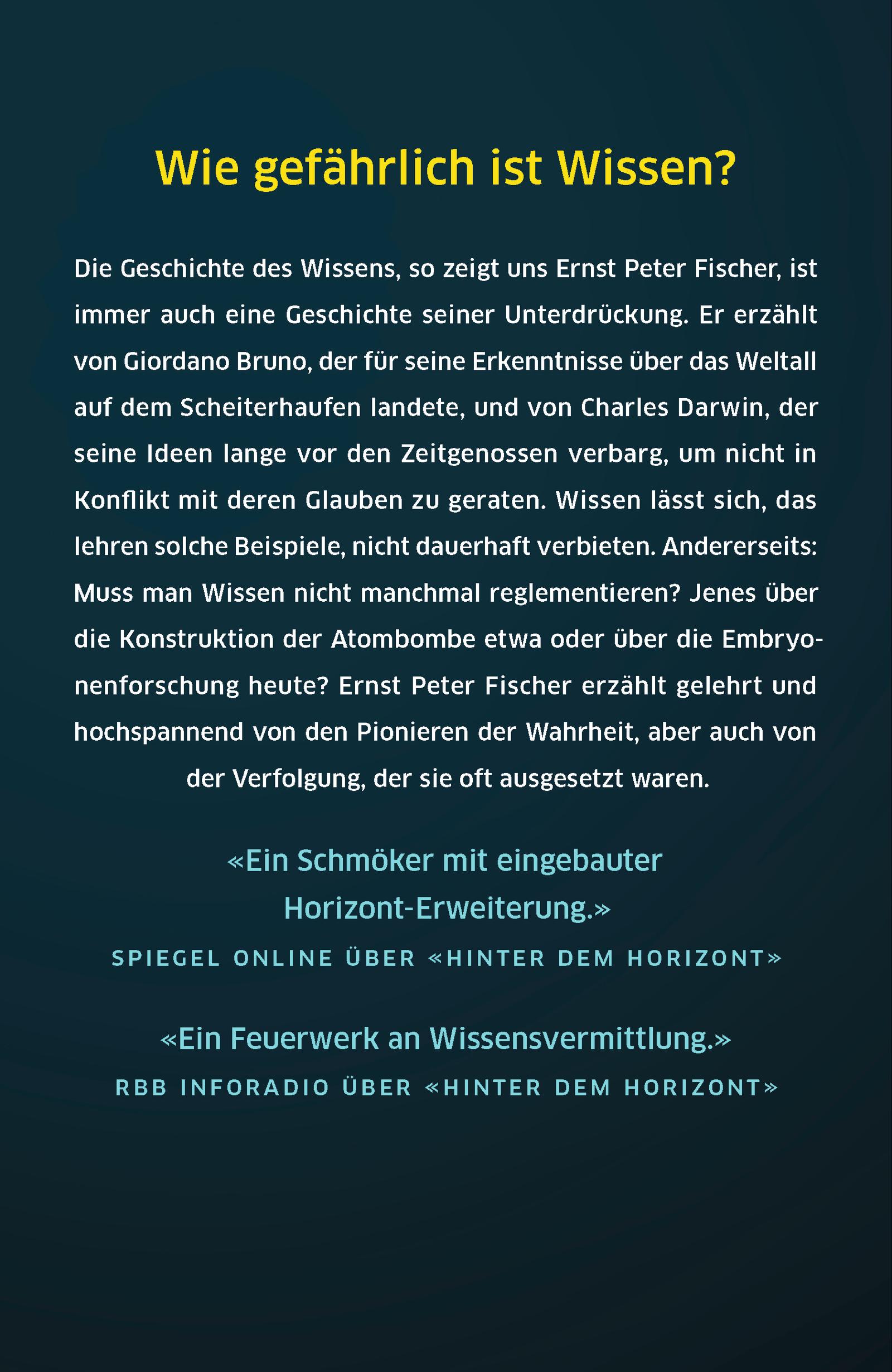 Rückseitencover Verbotenes Wissen