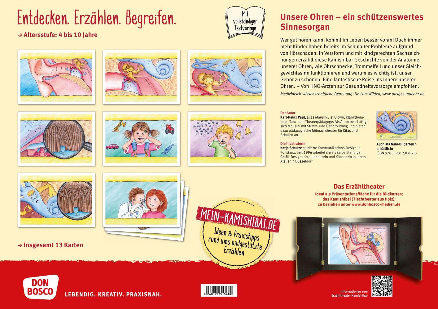 Beispielinhalt (Bild) Die wunderbare Ohrenschnecke. Kamishibai Bildkartenset.