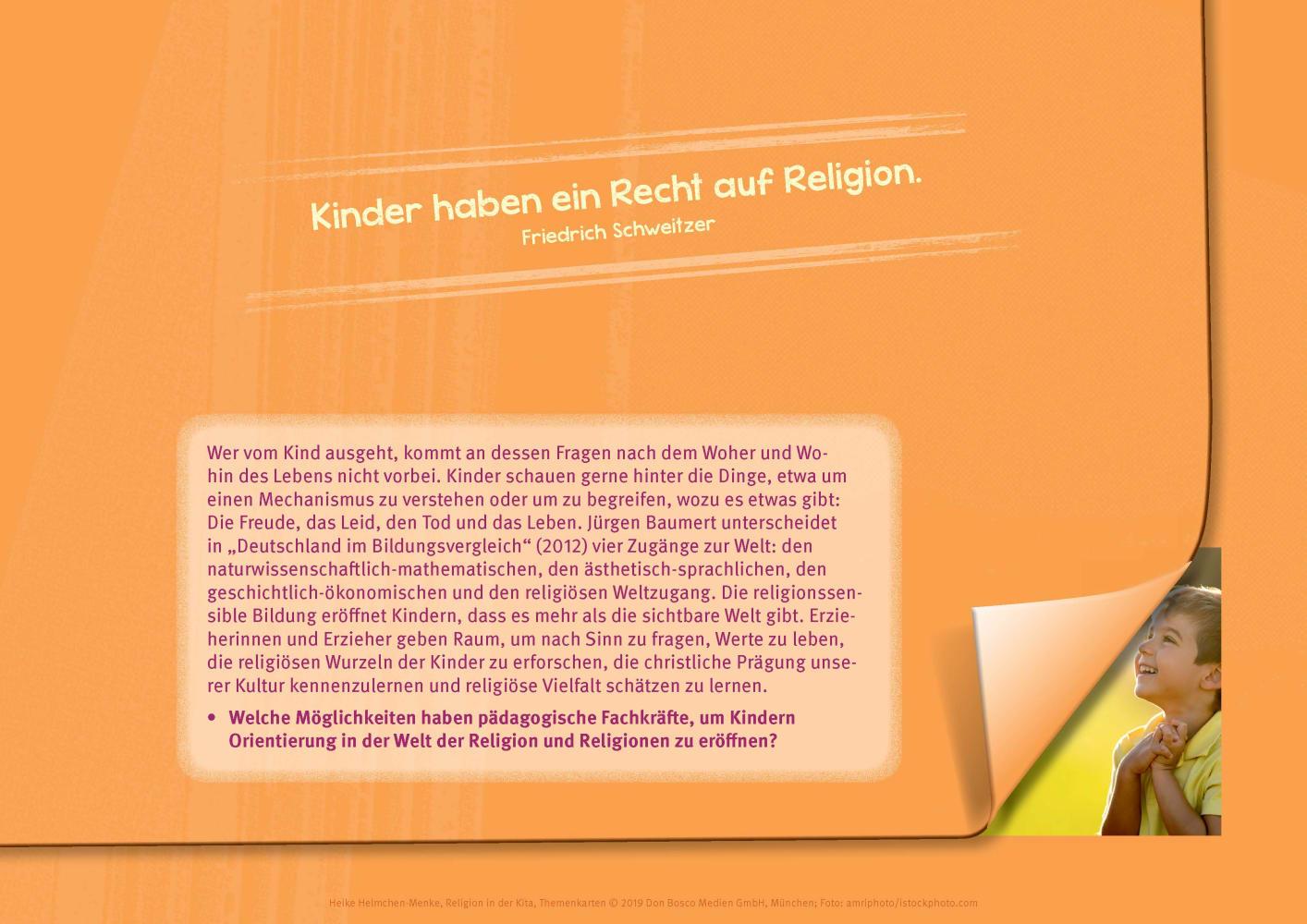 Beispielinhalt (Bild) Religion in der Kita
