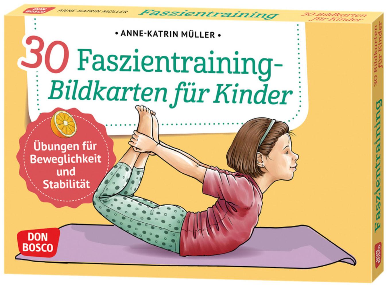 Vorderes Coverbild 30 Faszientraining-Bildkarten für Kinder