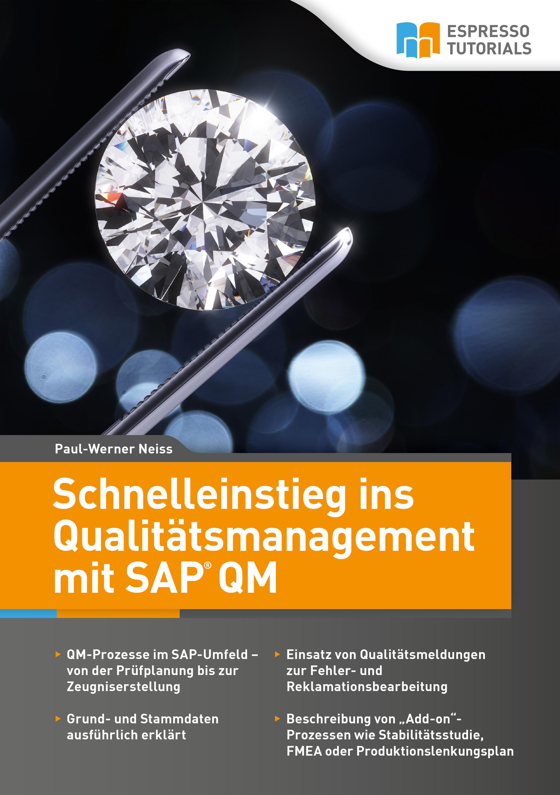 Vorderes Coverbild Schnelleinstieg ins Qualitätsmanagement mit SAP QM