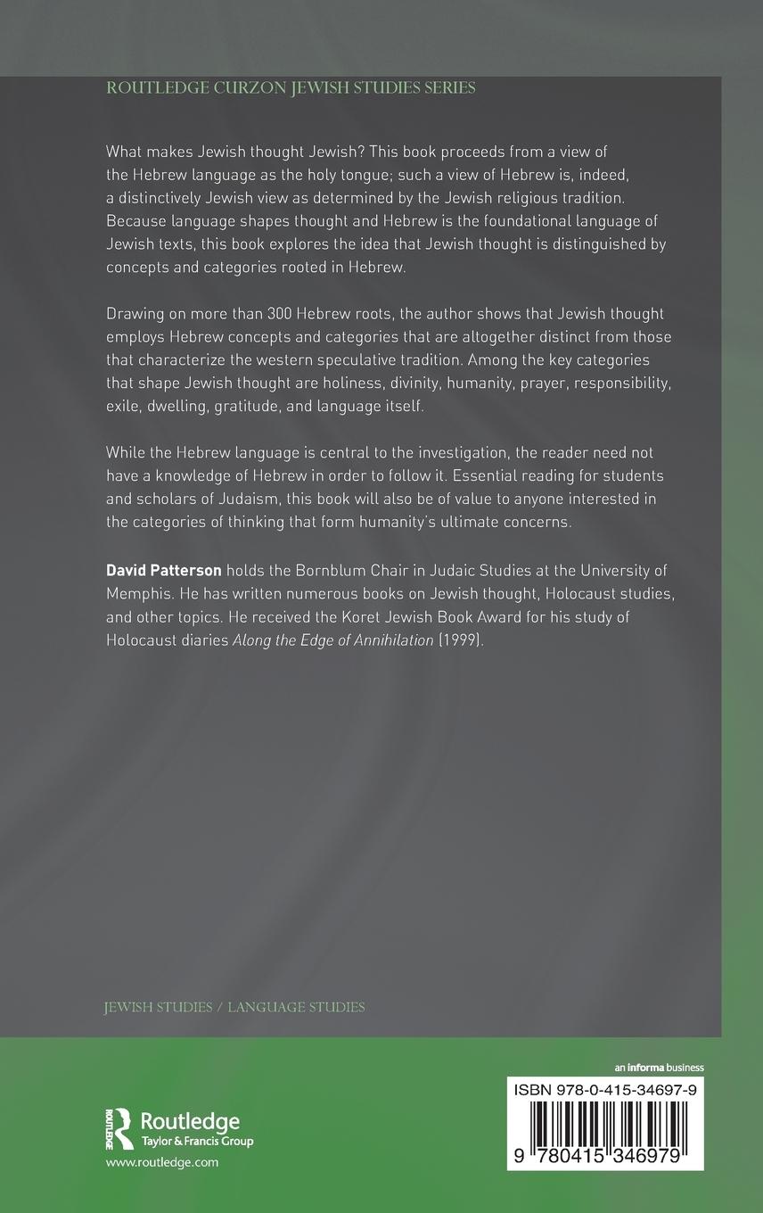Rückseitencover Hebrew Language and Jewish Thought