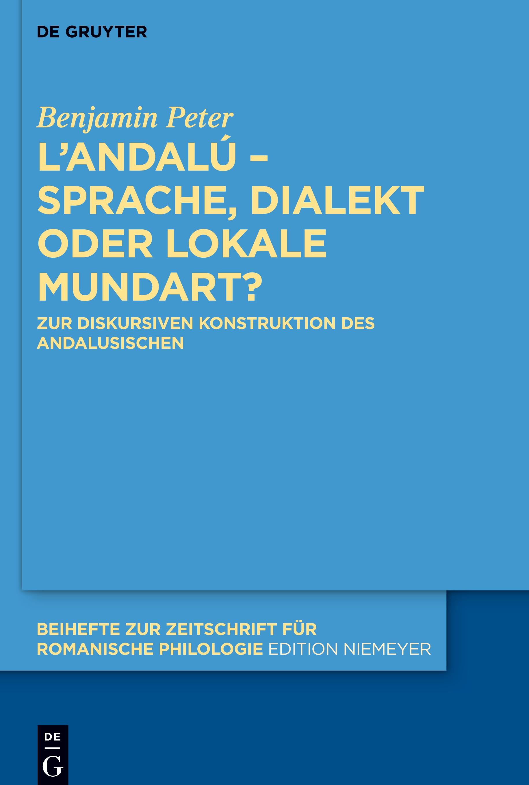 Vorderes Coverbild L'andalú - Sprache, Dialekt oder lokale Mundart?