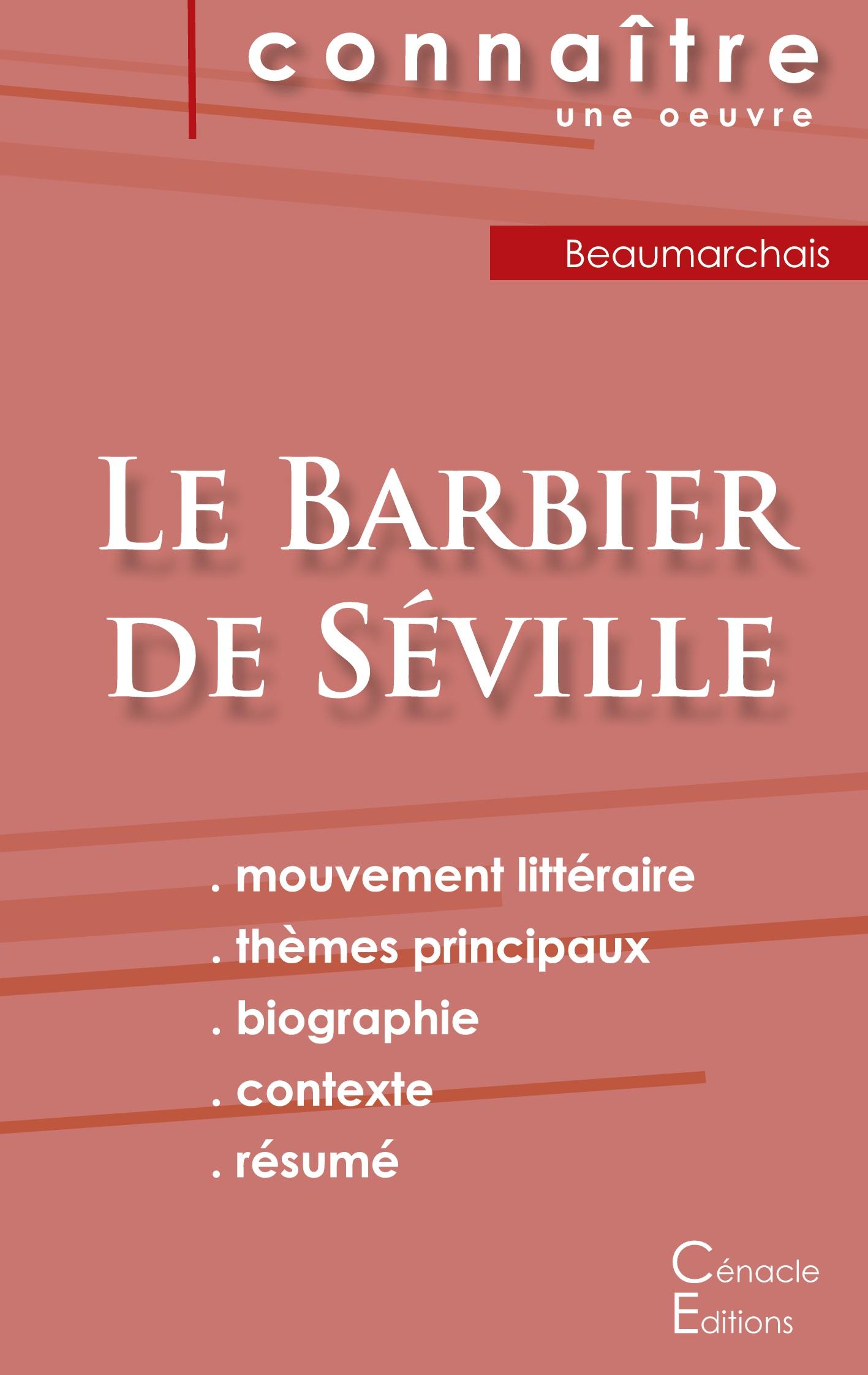 Vorderes Coverbild Fiche de lecture Le Barbier de Séville de Beaumarchais (Analyse littéraire de référence et résumé complet)
